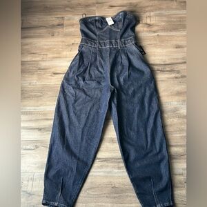 Express Dark Blue Women's Denim Overalls